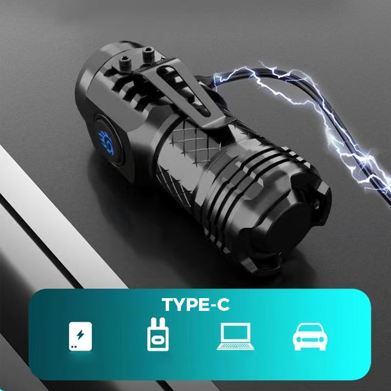 🔥Three-eyed monster mini flashlight