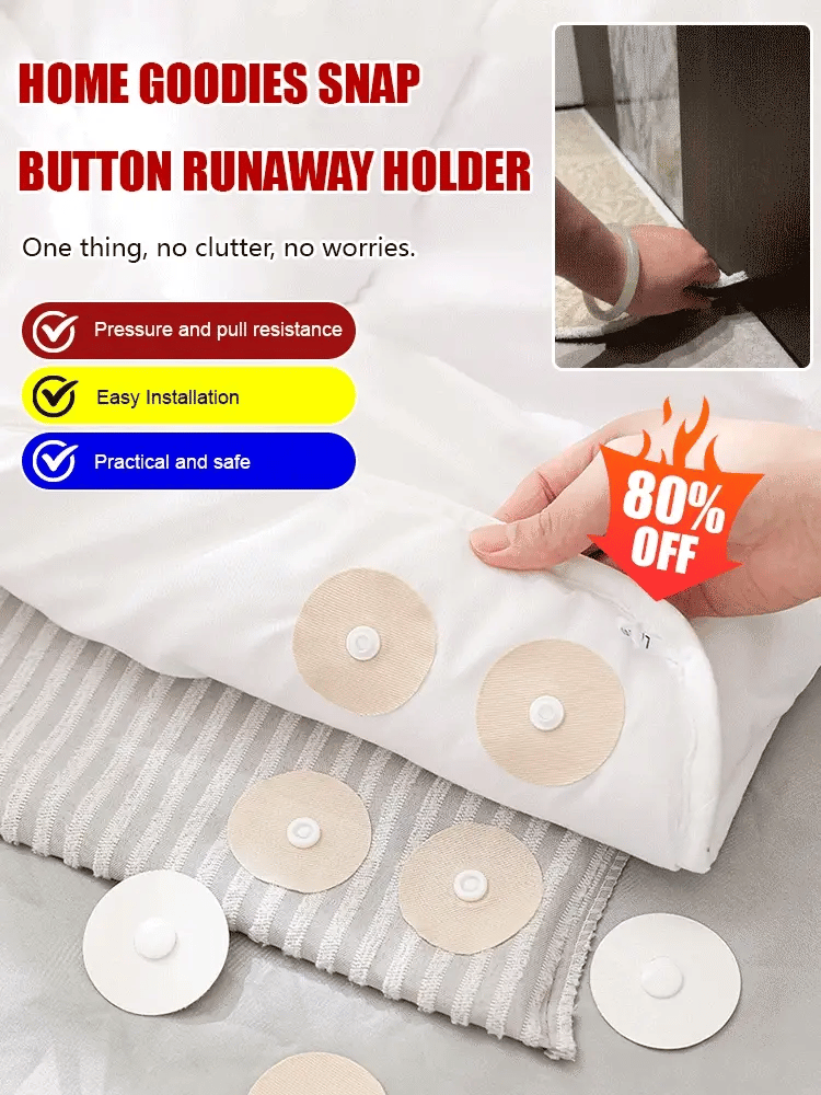 Snap buckle anti-runaway fastener - Denna