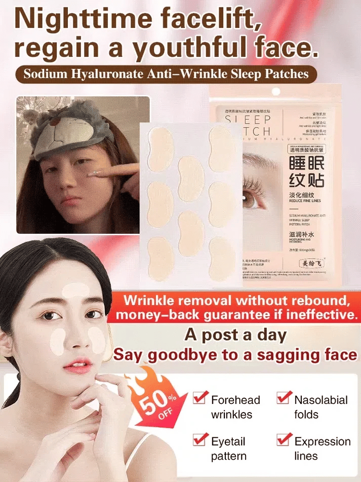 Hyaluronic Acid Anti-Wrinkle Sleep Patches - Denna