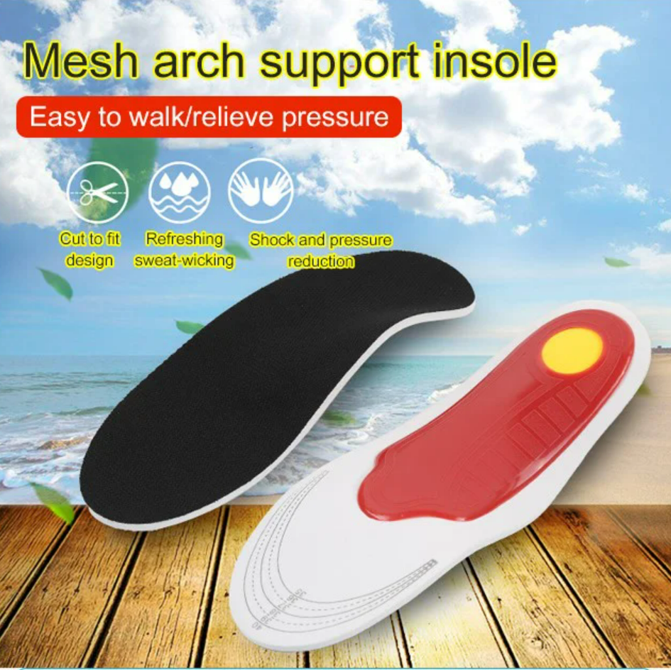 Leg correction arch support insole