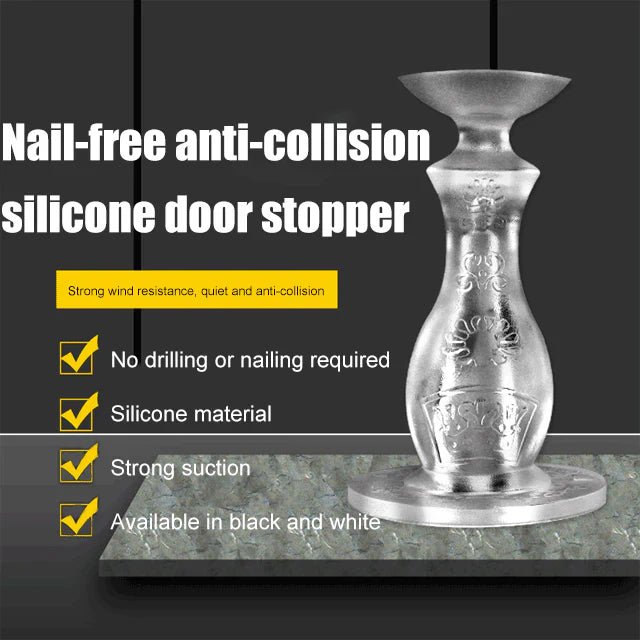 Nail-free anti-collision silicone door stopper - Denna