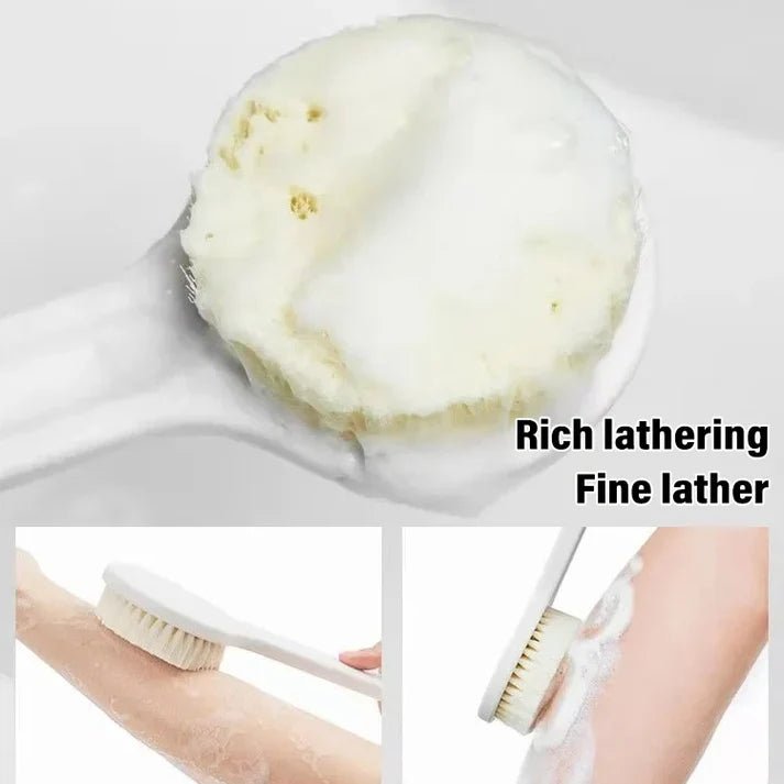 Long-handled soft bristle bath brush - Denna