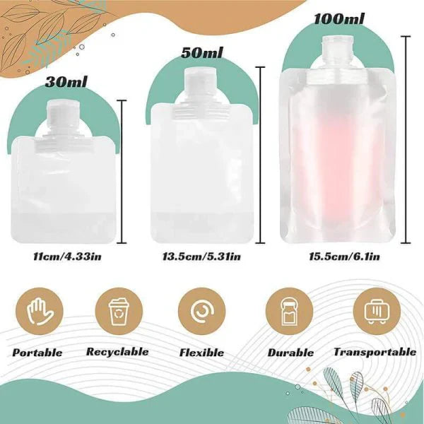 Reusable Leak-Proof Travel Bottles(6Pcs/Set)
