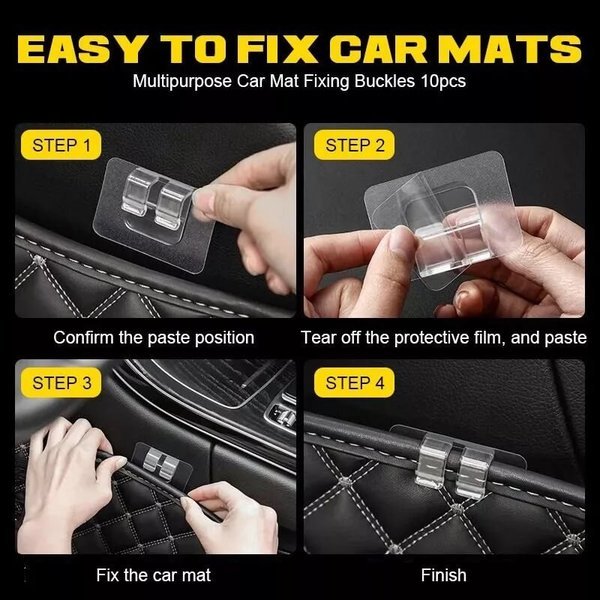 MULTIPURPOSE CAR MAT FIXING BUCKLES - Denna