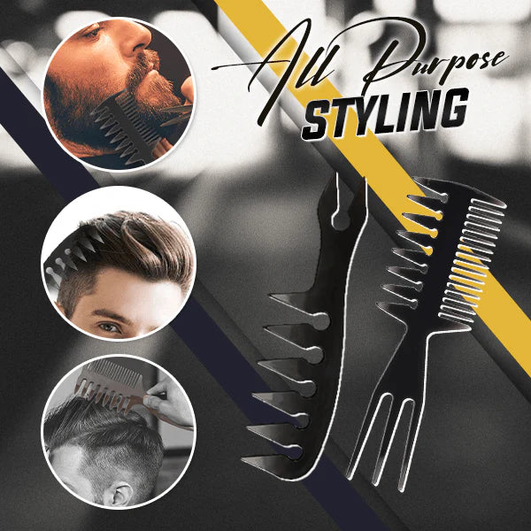 Professional Wide-Tooth Anti-Static Double-Sided Comb (2 Types)