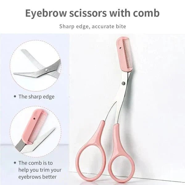 ✂️Eyebrow Scissors With Comb&Free Gift Eyebrow Trimmer🌙 - Denna