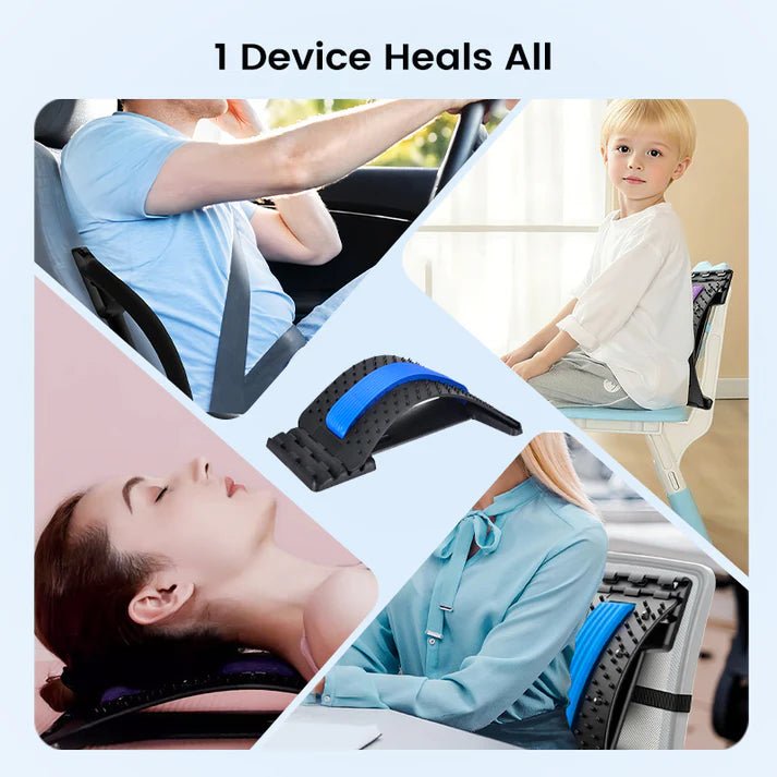 Magnetic Therapy Acupuncture Massage Lumbar Back Stretcher - Denna