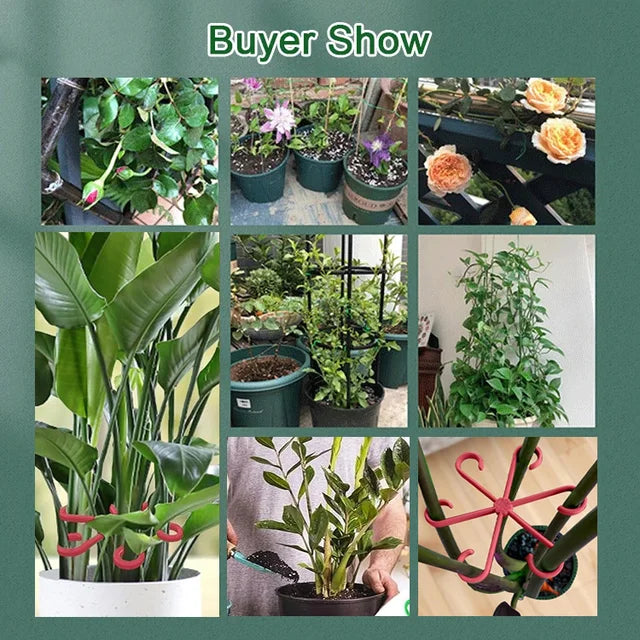 Plant climbing flower stem folding clamp (8Pcs/set)