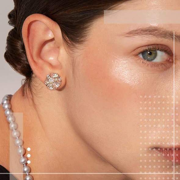 Magnetic Round Earrings Non-piercing Ear Clip - Denna