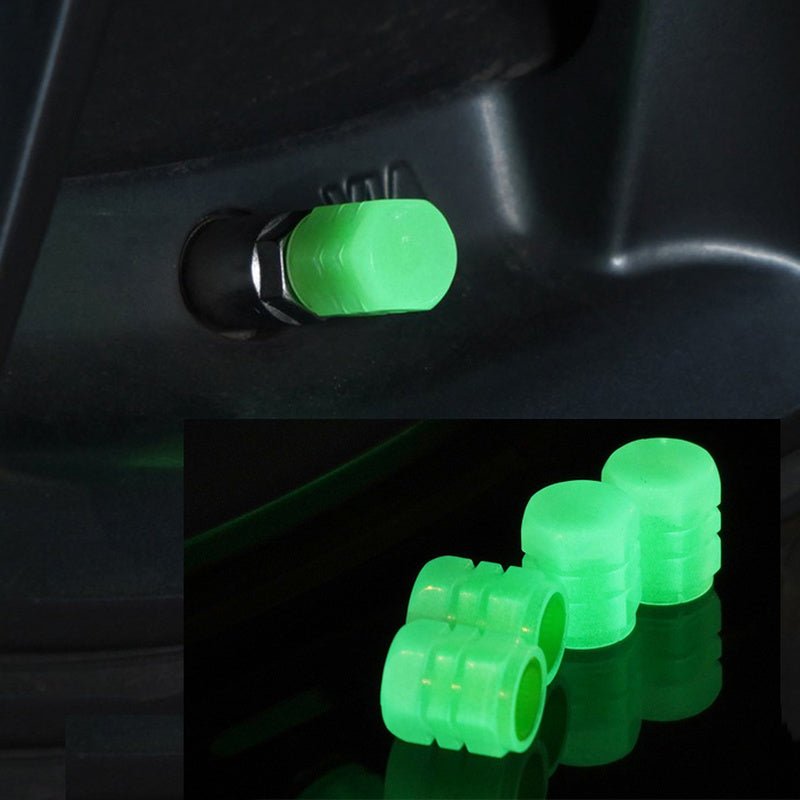 Fluorescent tire valve caps - Denna