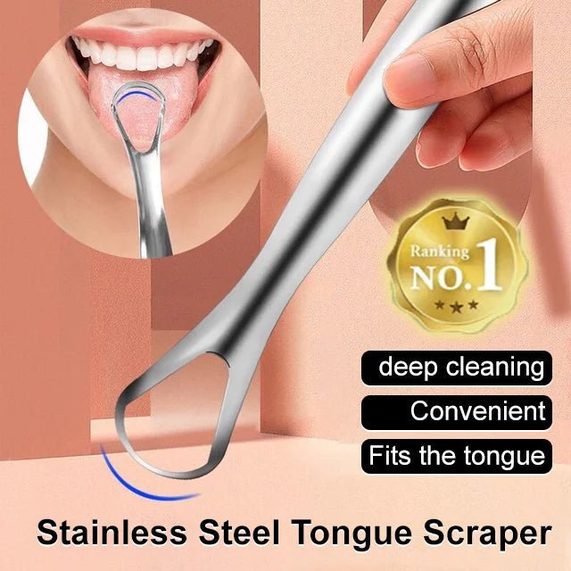 ✨Stainless Steel Tongue Scraper🚚Cash on Delivery - Denna