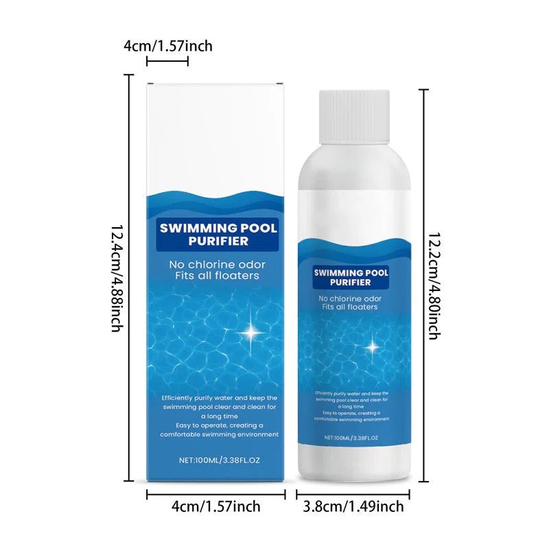💧 Swimming Pool Purifying Liquid – Crystal Clear Water, Zero Hassle! ✨ - Denna