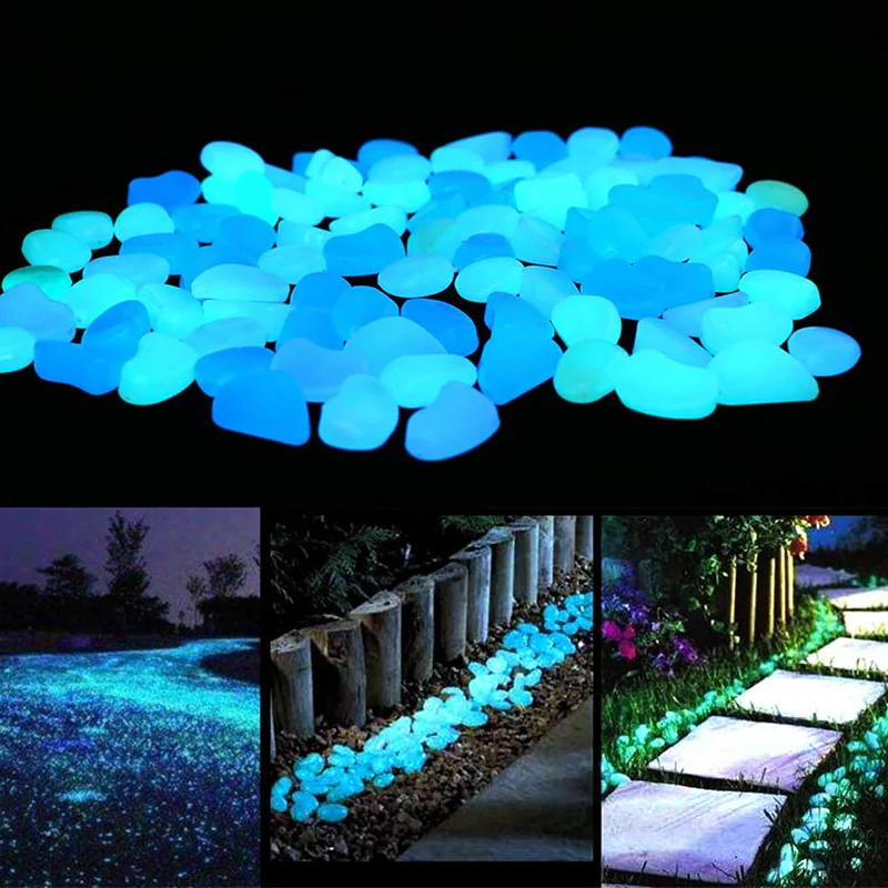 🥳 Glow-in-Dark Pebbles – Vibrant multicolor, eco-friendly resin. Safe for kids & pets - Denna