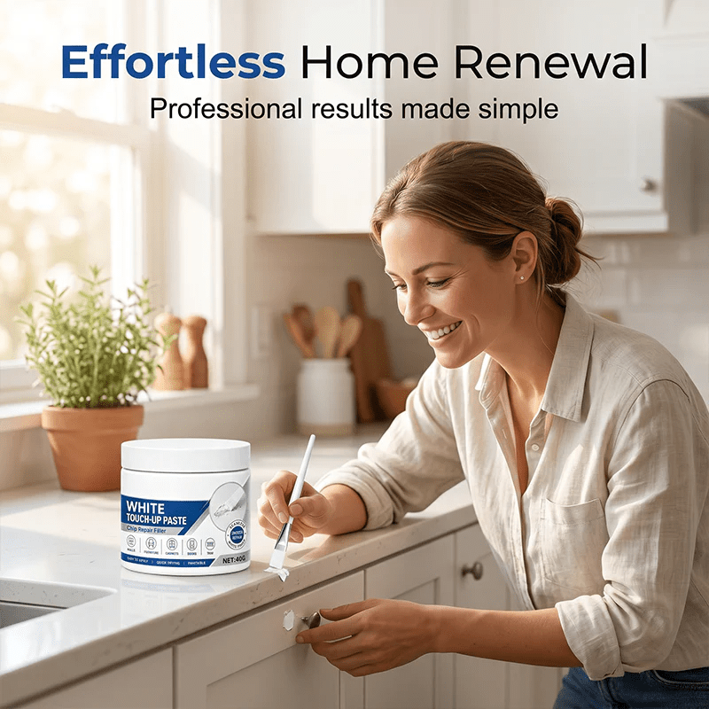 White Furniture Touch-Up Paste with Brush - Denna