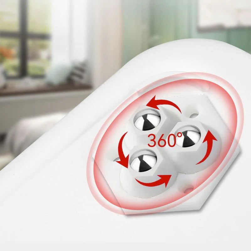 360° rotating wheels with three wheels