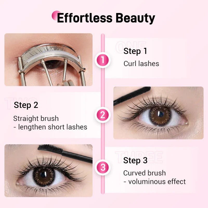 Double-Ended Waterproof Lengthening & Curling Mascara - Denna