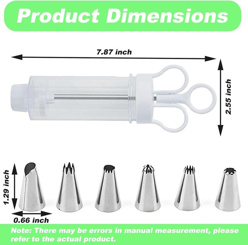 Stainless Steel Cake Decorating Gun Kit – Complete Frosting Piping Set with 18 Tips & Nozzles – Decorate Inside & Out