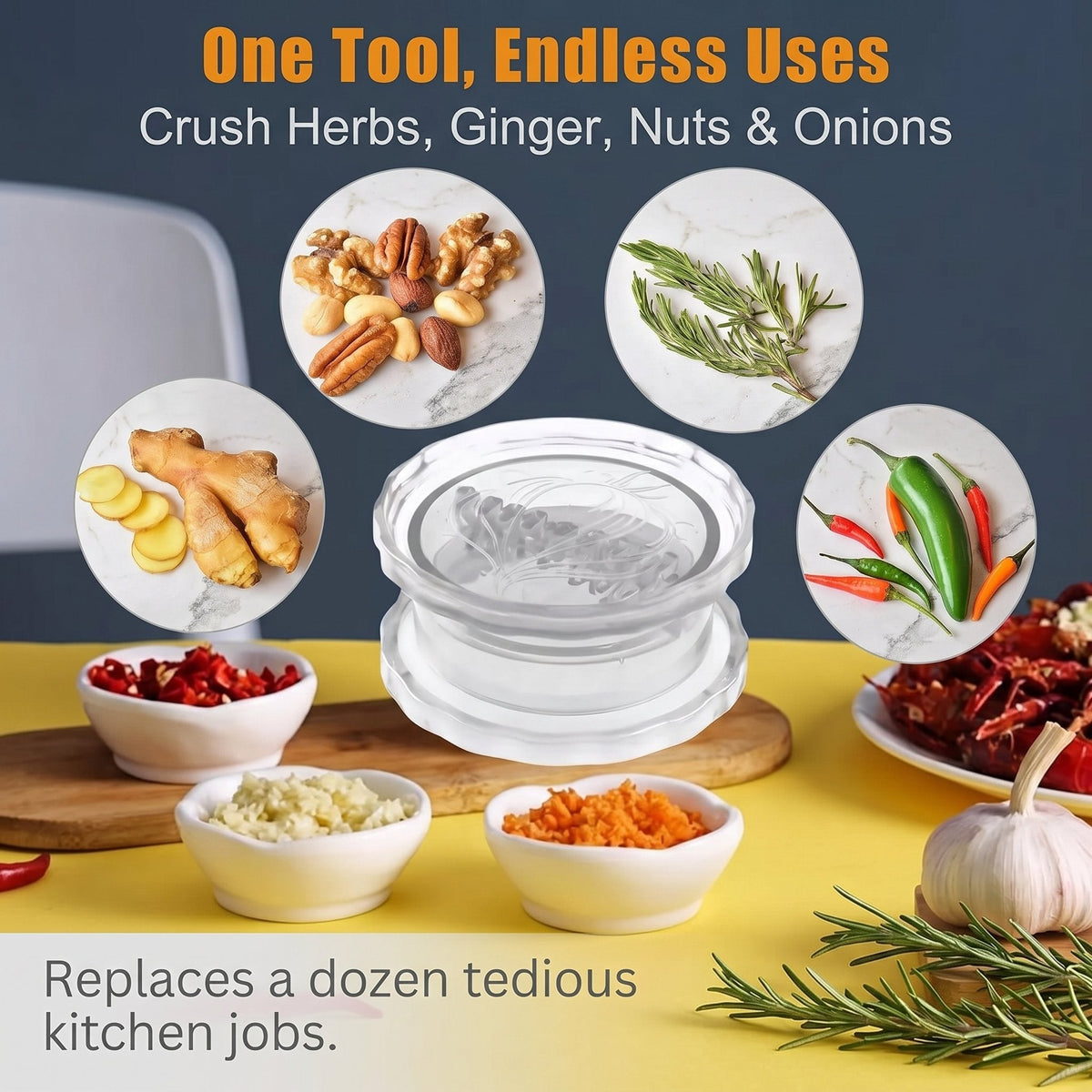 Hot Sale 49% OFF🔥Manual Garlic Twister & Masher