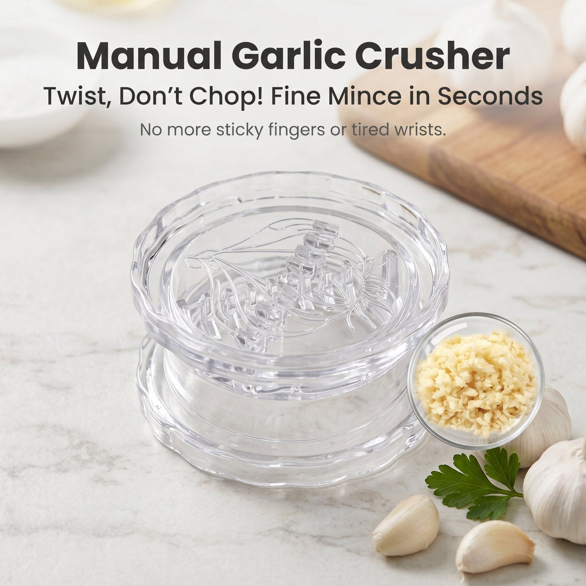 Hot Sale 49% OFF🔥Manual Garlic Twister & Masher