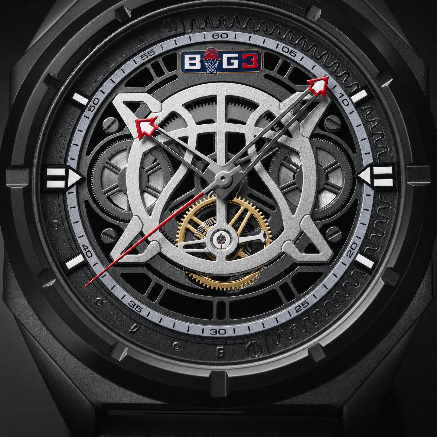 BIG3 Quartz Watch - Japanese Precision Urban Skeleton Aesthetic