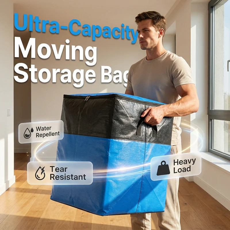 🧳50K+ SOLD!📦50% OFF! 🔥Collapsible Storage & Moving Bag 🏠