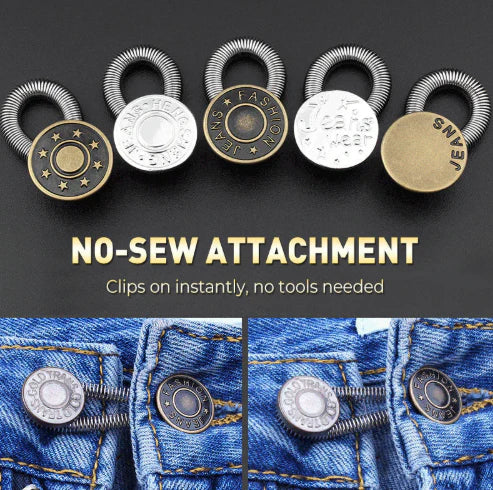 Metal Waist Extender Button