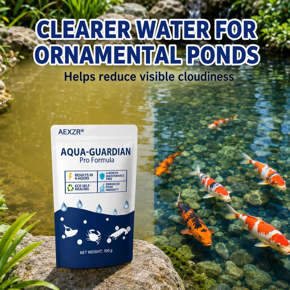 Aqua-Guardian Pond Water Clarifier | Clearer Ornamental Pond & Aquarium Water