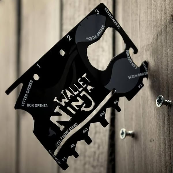 🔥LAST DAY SALE 49% OFF - Wallet Ninja 18 in 1 Credit Card Multi-Tool
