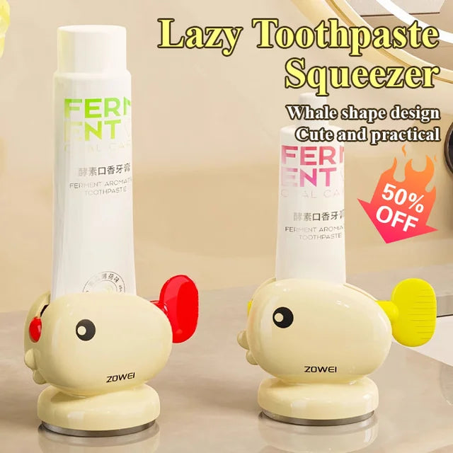 lazy wall suction cup storage toothpaste squeezer