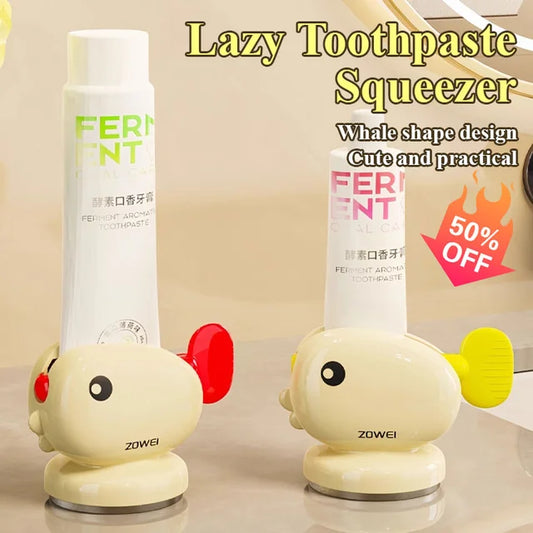 lazy wall suction cup storage toothpaste squeezer