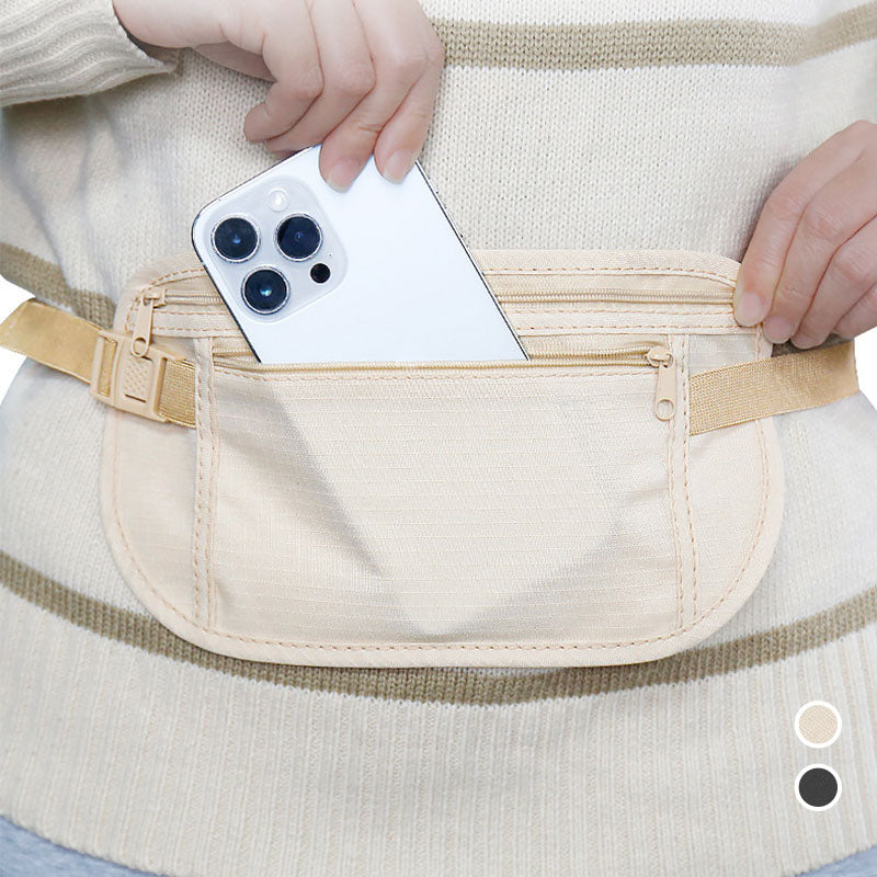 Anti-Theft Money Belt with RFID Blocking