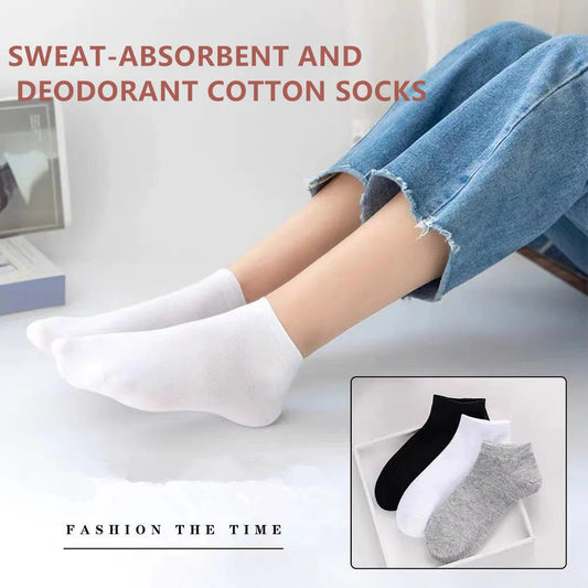 Sweat-absorbent and deodorant cotton socks - Denna