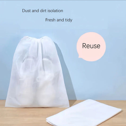 White Portable Shoes Dust Bag💖
