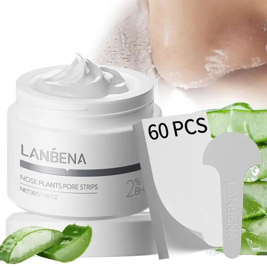 LANBENA Blackhead Remover Peel Off Mask V2.0 with 60 Sheets Paper Strip - Denna