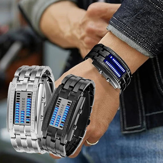 Cyberpunk Binary LED Watch - Denna