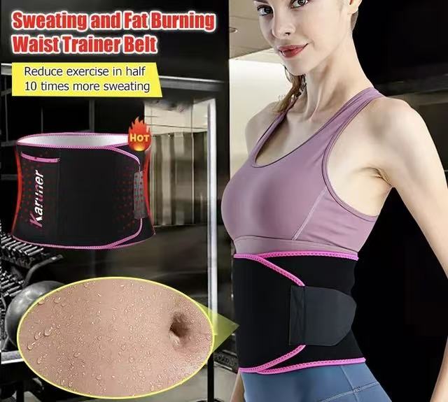Sweating Silver Ion Corset Waist Trainer Belt with Pocket