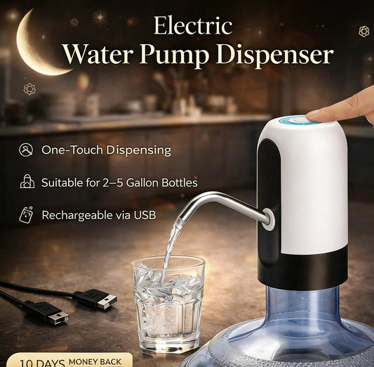 Electric Water Pump Dispenser with USB Auto Charging