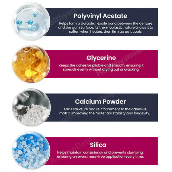 Thermoplastic Denture Adhesive ⏳ Durable Denture Retention