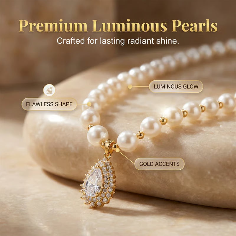 ⏰Women’s Vintage Style Pearl Necklace