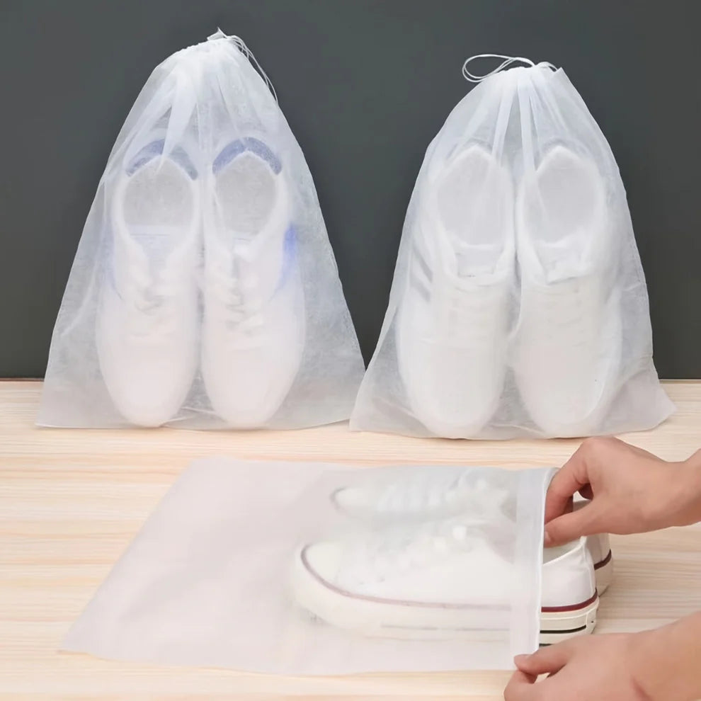 White Portable Shoes Dust Bag💖