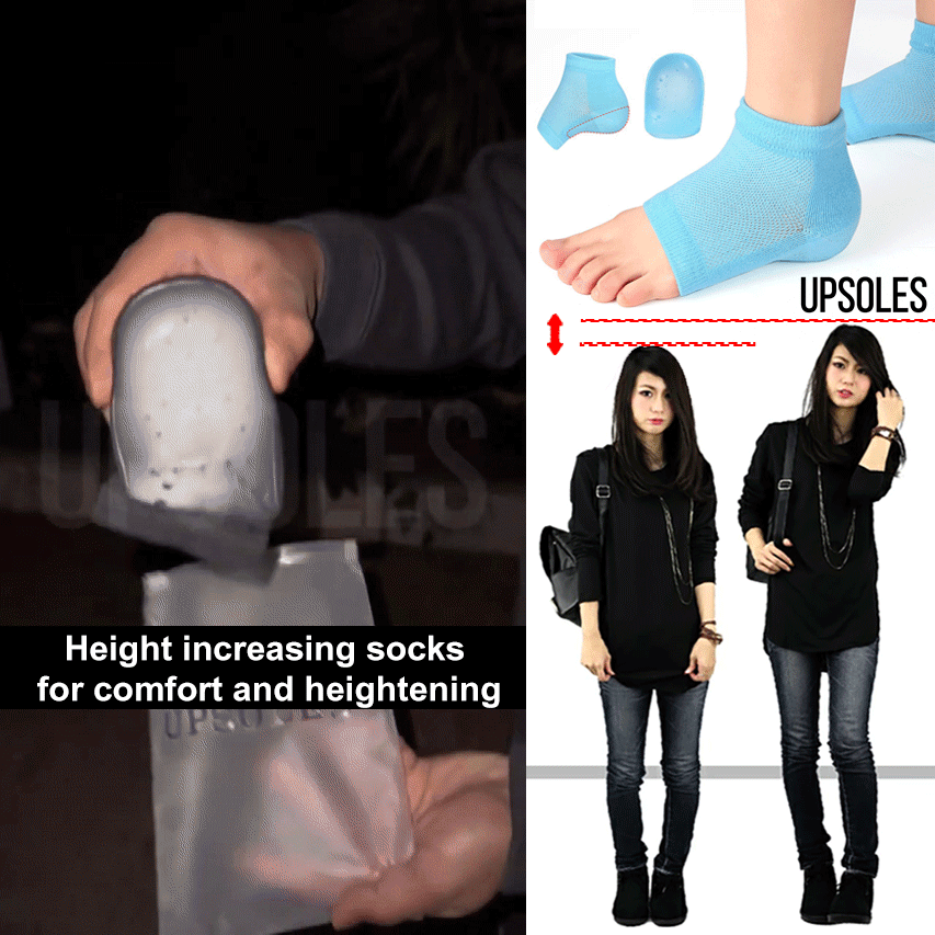 Bionic invisible height-enhancing socks
