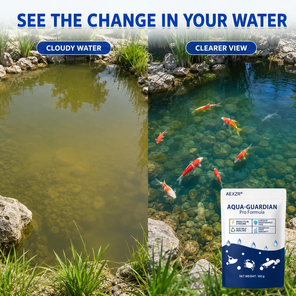 Aqua-Guardian Pond Water Clarifier | Clearer Ornamental Pond & Aquarium Water