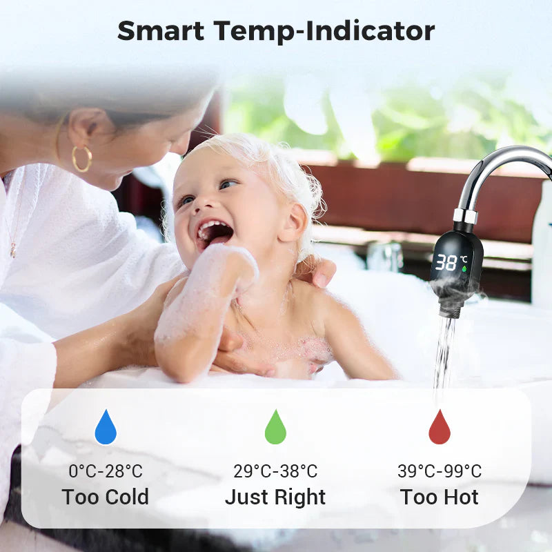 🌡️Shower Thermometer - Instant Digital Display, Waterproof & Easy Install for Safe Bathing📦