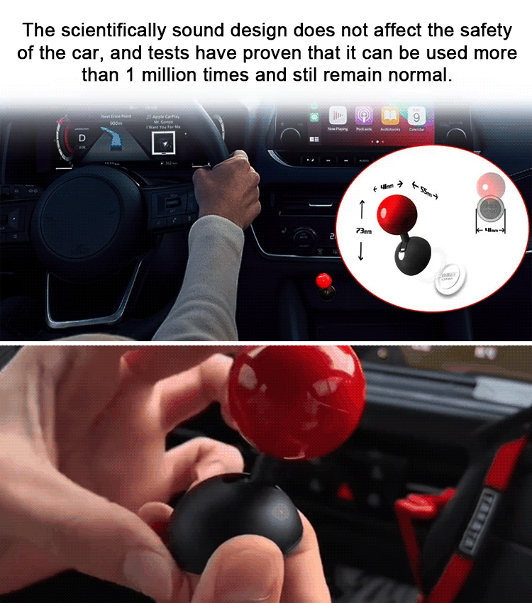 One key start car button rocker decoration