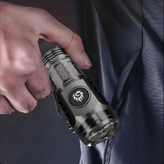 🔥Three-eyed monster mini flashlight