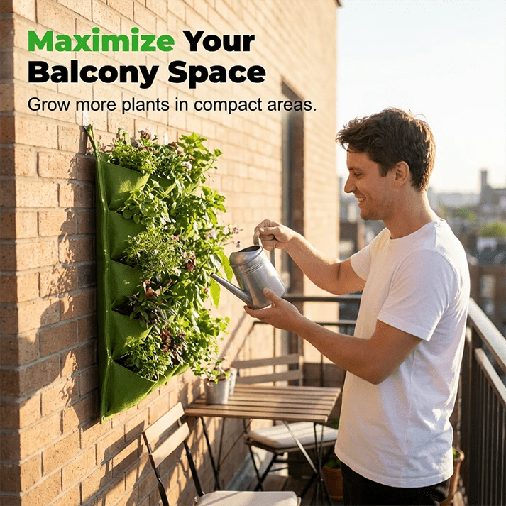 Space Saving Vertical Planter Bags - Denna