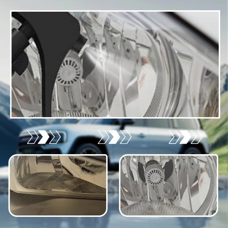 Car headlight cleaning and restoration liquid