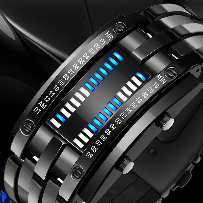 ⌚ 50% OFF NOW! 🤓 Cyberpunk Binary LED Watch