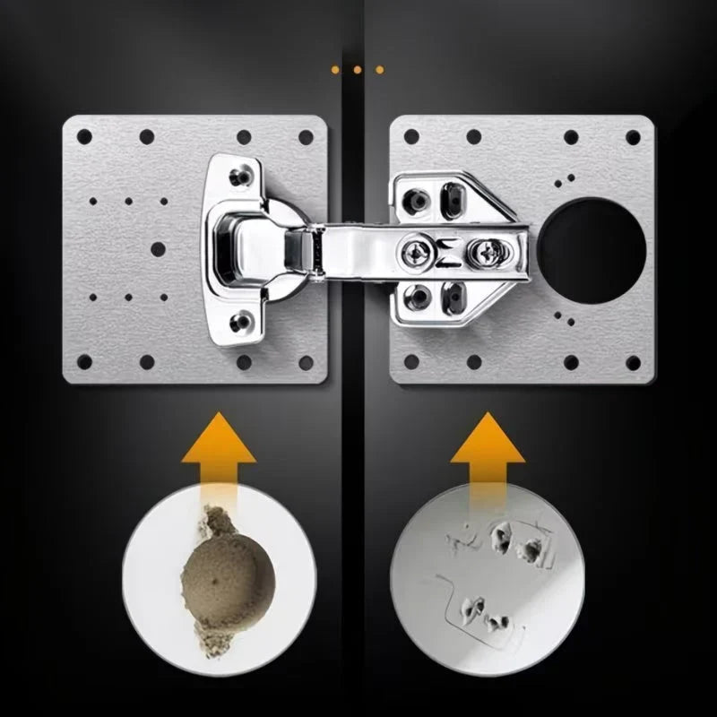 Cabinet Hinge Repair Plate with Screws