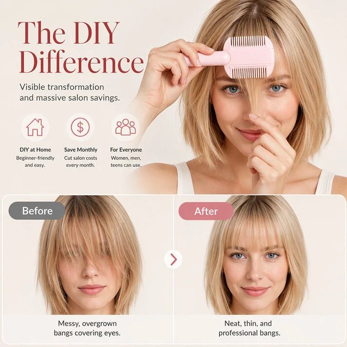 Portable Dual-Use Hair Trimming Comb - Denna